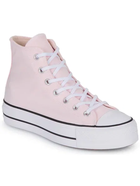 Teniși Converse cu platformă roz