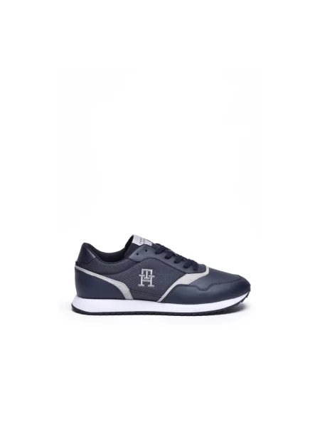 Sneakersy Tommy Hilfiger skórzane niebieskie