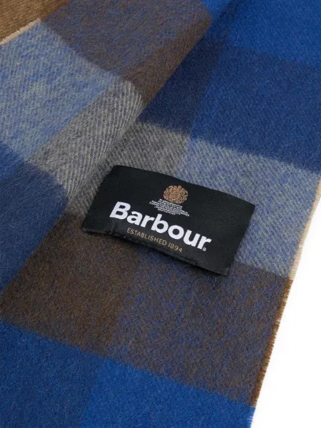 Fular Barbour în carouri albastru