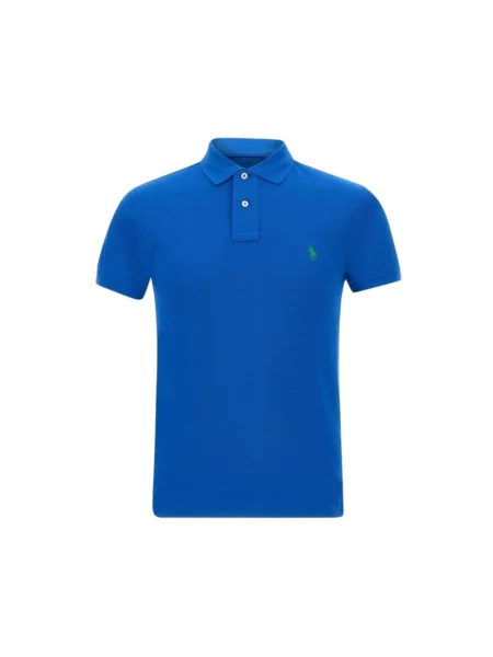 Koszulka polo Polo Ralph Lauren z siateczką z siateczki niebieska
