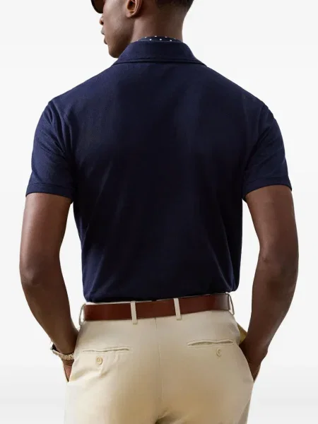 Поло тениска Ralph Lauren Purple Label синьо