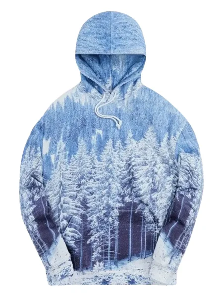 Majica s kapuljačom Kith plava