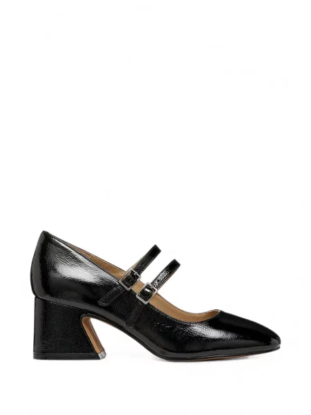 Pantofi cu toc Geox cu bretele negru