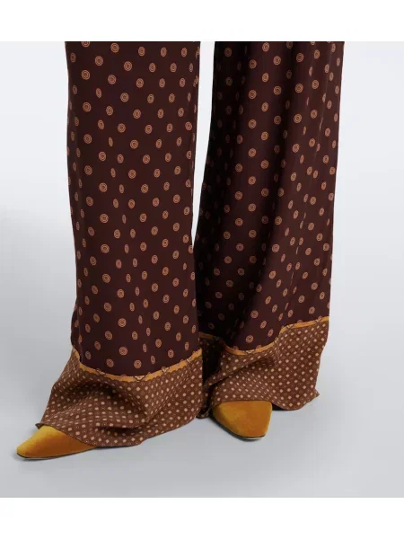 Cu centură pantaloni Zimmermann maro