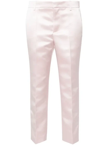 Cropp pantaloni Philosophy Di Lorenzo Serafini din satin roz