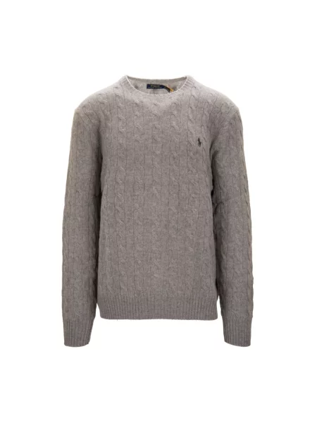Sweter Polo Ralph Lauren z kaszmiru szary