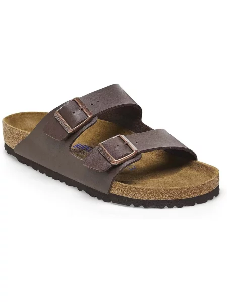 Papuci Birkenstock din piele maro