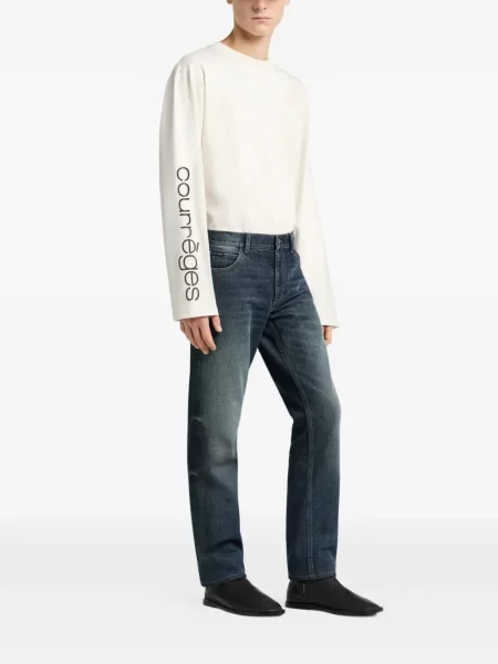 Lung tricou Courreges cu imagine