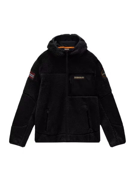 Bluza z kapturem Napapijri z kapturem czarna