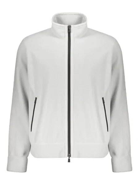 Gulerat hanorac din fleece Herno din fleece alb