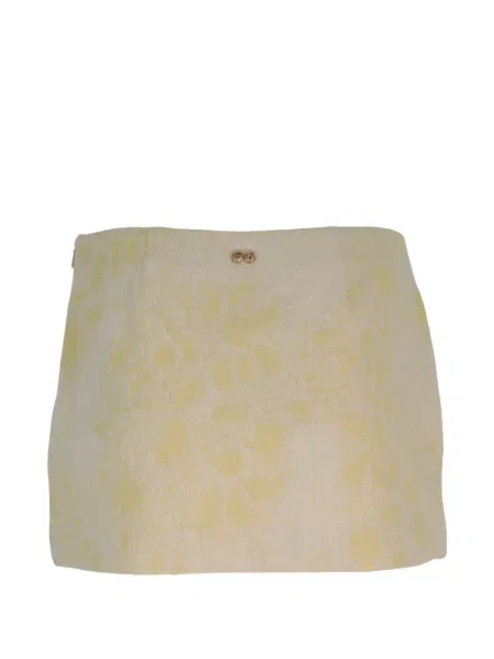 Fusta mini Cult Gaia din jacard galben