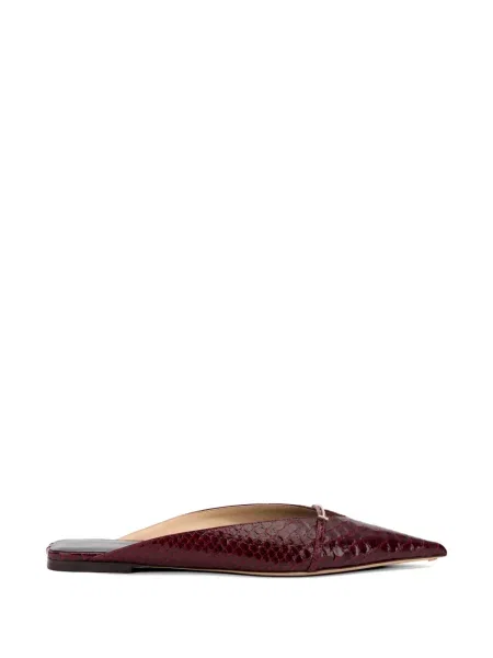 Papuci tip mules Tom Ford roșu
