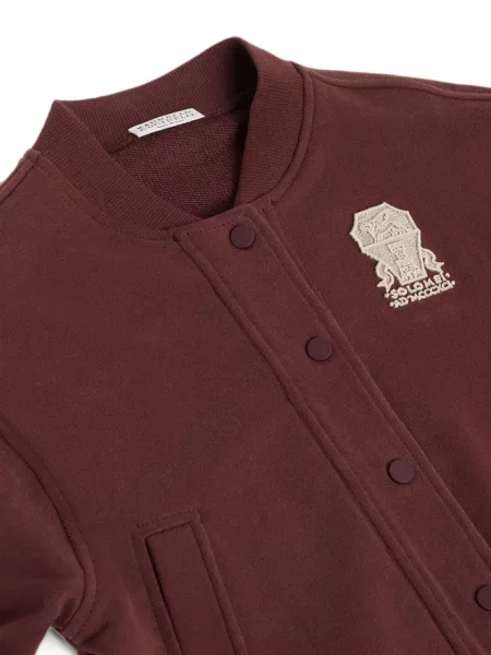 Dětska bomber bunda Brunello Cucinelli hnědá