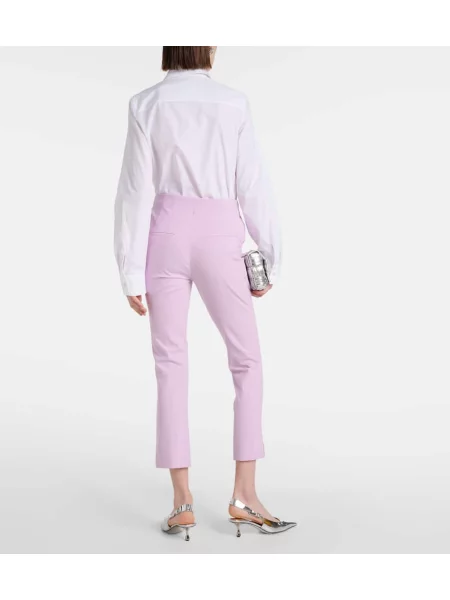 Cropp pantaloni Veronica Beard cu talie înaltă violet