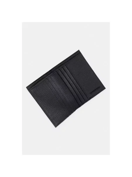 Emporio Armani portfel skórzany czarny
