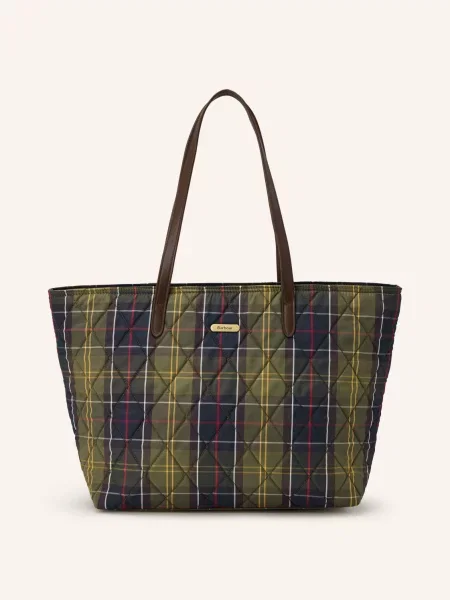 Barbour Torba Na Zakupy Wetherham Z Woreczkiem gruen żółta