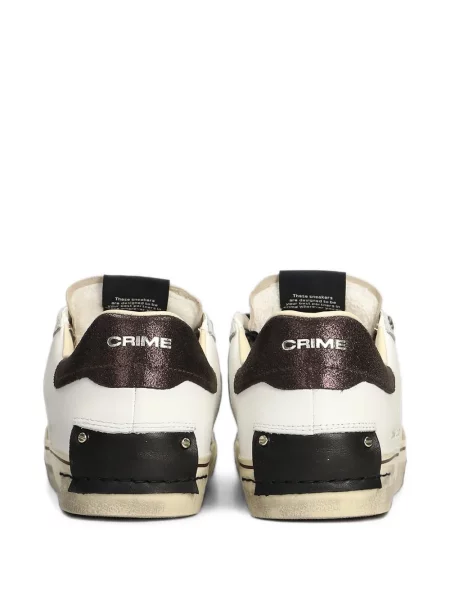 Leopárdmintás sneaker Crime London nyomtatás fehér