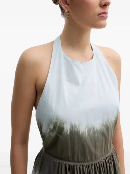 Maksi sukienka maxi Dkny garniturowa niebieska