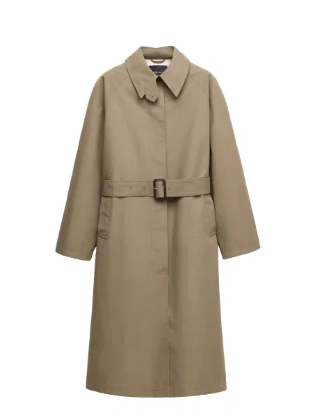 MANGO Přechodný kabát SAGE khaki