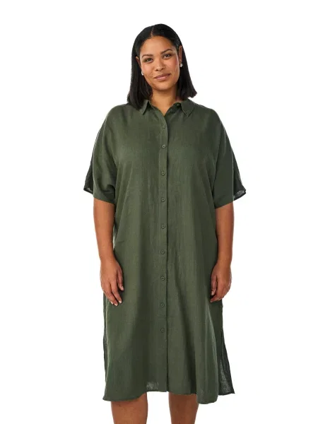 Zizzi Rochie tip bluză VLINA kaki