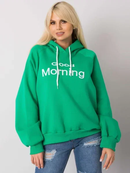Hanorac cu glugă Fashionhunters verde