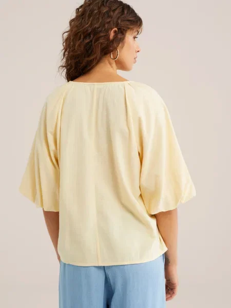 WE Fashion Bluza svetlo rumena