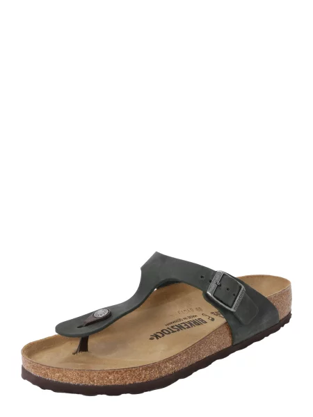 BIRKENSTOCK Flip-flops Gizeh închis verde