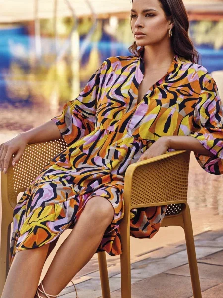 Летнее пляжное платье