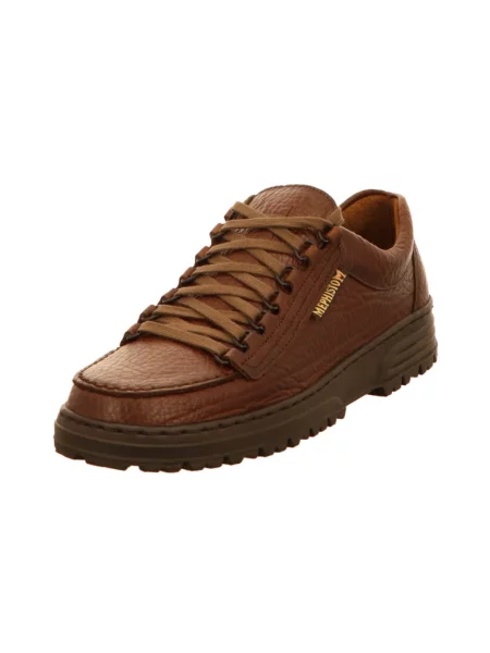 Sneakersy Mephisto skórzane brązowe