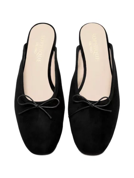 Papuci tip mules Sophique negru