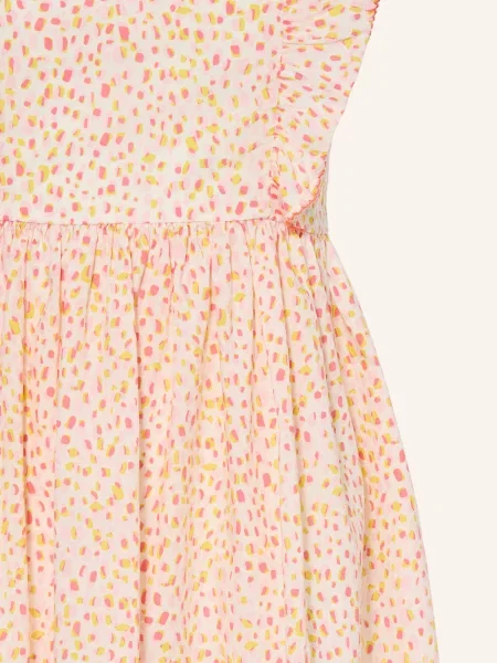 Petit Bateau Sukienka Z Falbanami rosa żółta