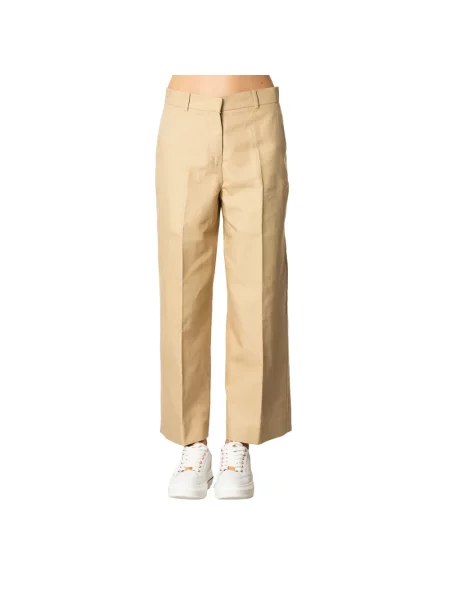 Spodnie Weekend Max Mara beżowe