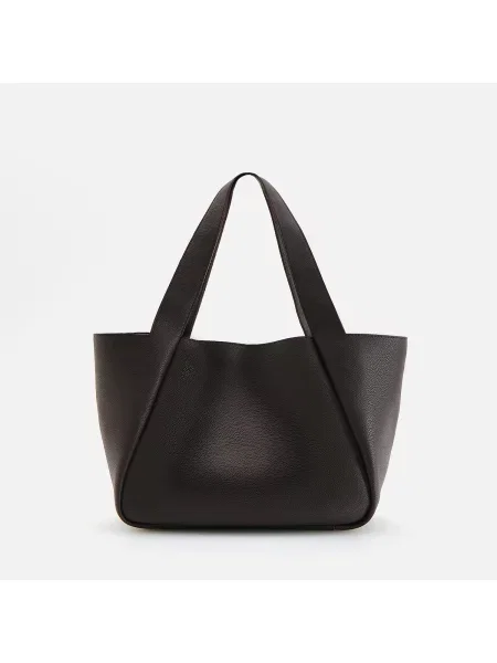 Reserved Kabelka shopper z napodobeniny kůže pudrově hnědá