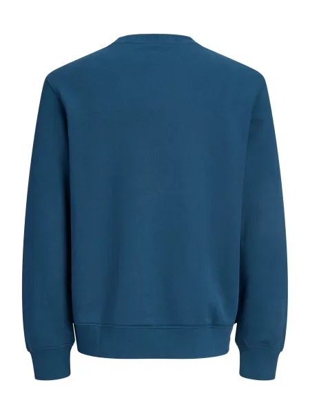JACK & JONES Mikina JCOFADE modrozelená biela