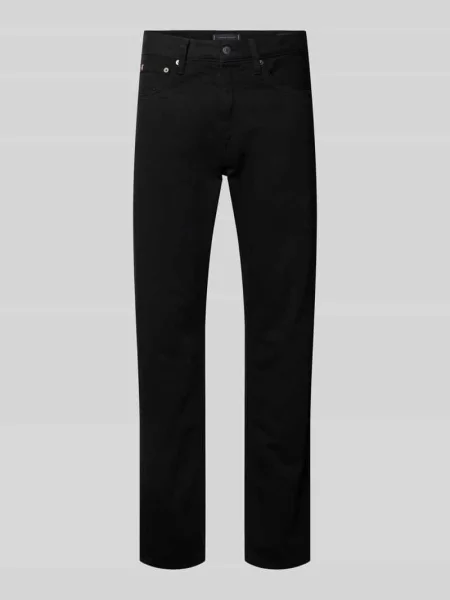 Jeansy krój regular fit „Dover” z czystej bawełny Tommy Hilfiger czarne