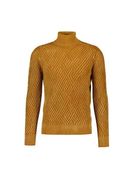 Sweter z golfem Bob pomarańczowy