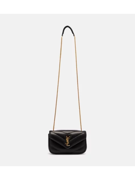 Geanta de piele Saint Laurent din piele negru