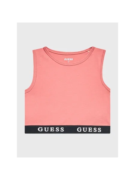 Guess Felső Slim Fit rózsaszín