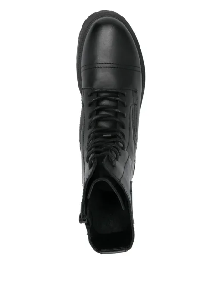 Botine Tommy Jeans din piele negru