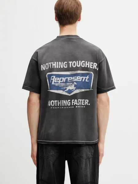 Represent NOTHING FASTER tricou bărbătesc de negru