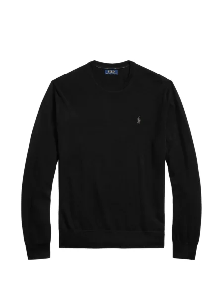 Tricou polo Polo Ralph Lauren cu glugă cu blană cu broderie roșu