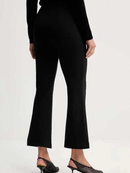 Kalhoty Calvin Klein zvony high waist černá