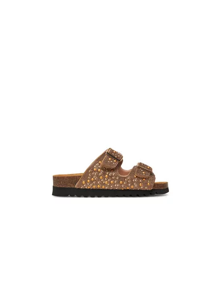 Pantofle Grünland hnědé