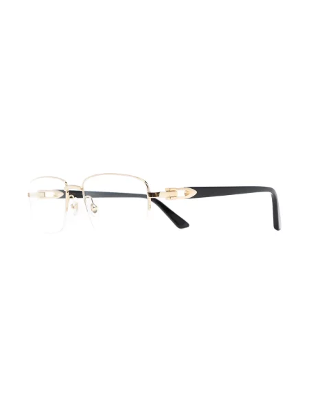 Квадратни слънчеви очила Cartier Eyewear черно