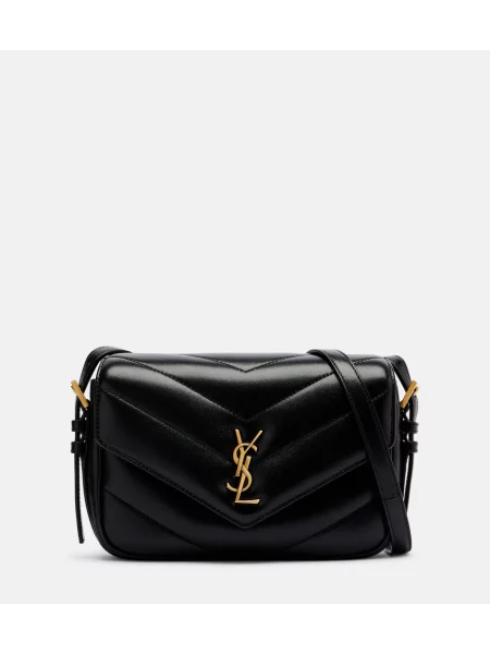 Geanta de piele Saint Laurent din piele negru