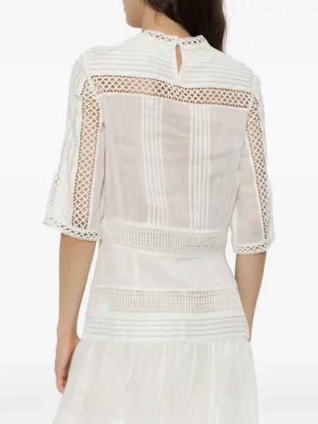 Rochie mini Marant Etoile tricotate alb