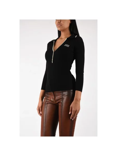 Sweter Elisabetta Franchi wełniany czarny