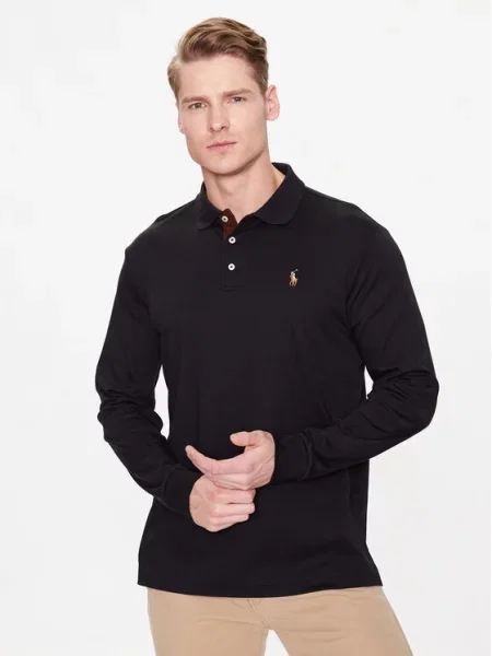 Polo Ralph Lauren Поло Slim Fit чорний
