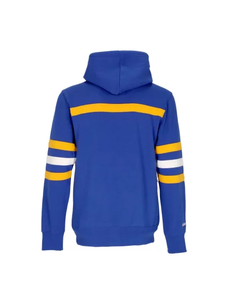 Bluza z kapturem Mitchell & Ness z kapturem niebieska