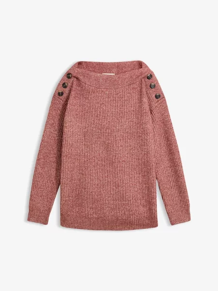 Sweter oversize z różowy